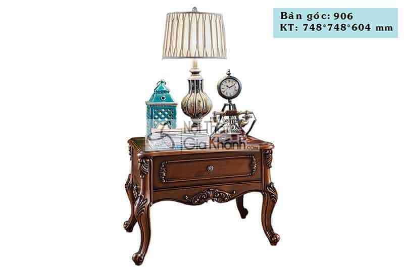 Bàn trà vuông gỗ Gõ Đỏ quý hiếm 906BV