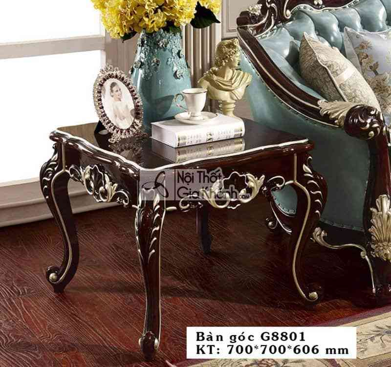 Bàn trà vuông tân cổ điển phong cách Pháp BG8801GG