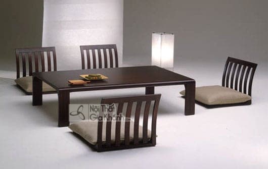 Bàn ăn kiểu Nhật thấp có chân gấp gọn có phù hợp với người Việt Nam? Bàn ăn kiểu Nhật thấp có chân gấp gọn có phù hợp với người Việt Nam? - ban an kieu nhat
