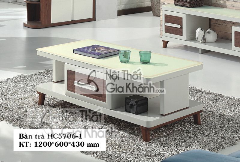 Bàn trà hiện đại nhỏ gọn cho phòng khách