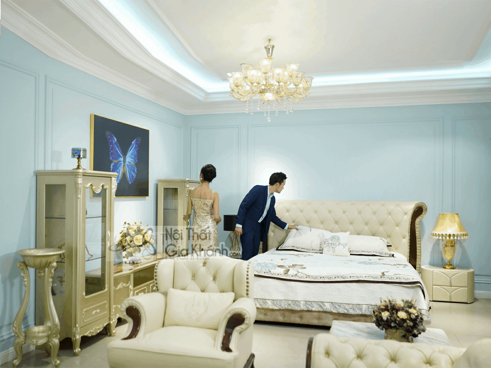 Giường Ngủ Đôi Tân Cổ Điển Cao Cấp Gỗ Sồi Tự Nhiên H8818Al Giường Ngủ Đôi Tân Cổ Điển Cao Cấp Gỗ Sồi Tự Nhiên H8818Al - giuong ngu go tu nhien 5