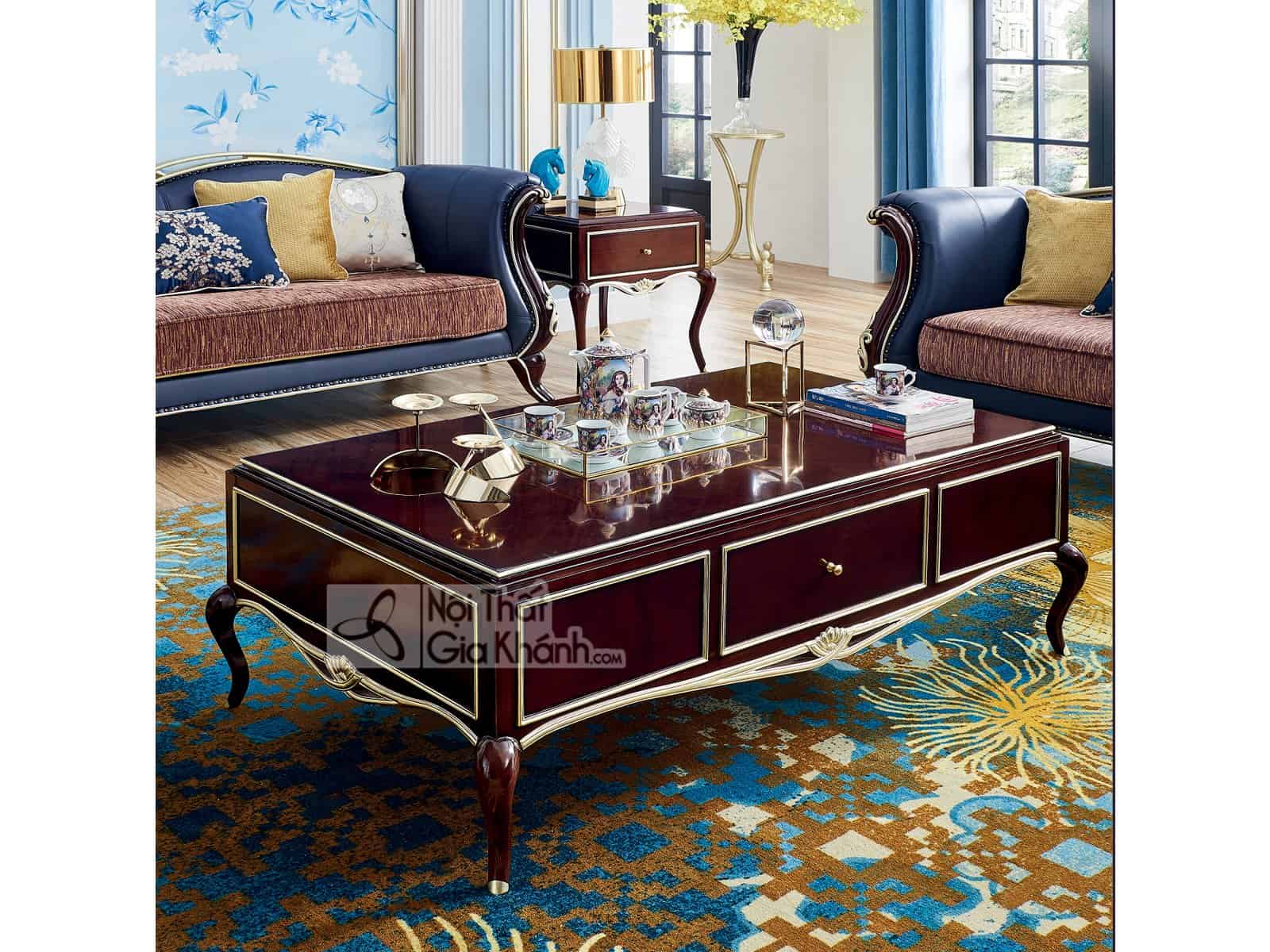 Bàn sofa gỗ tân cổ điển sang trọng BT303-15