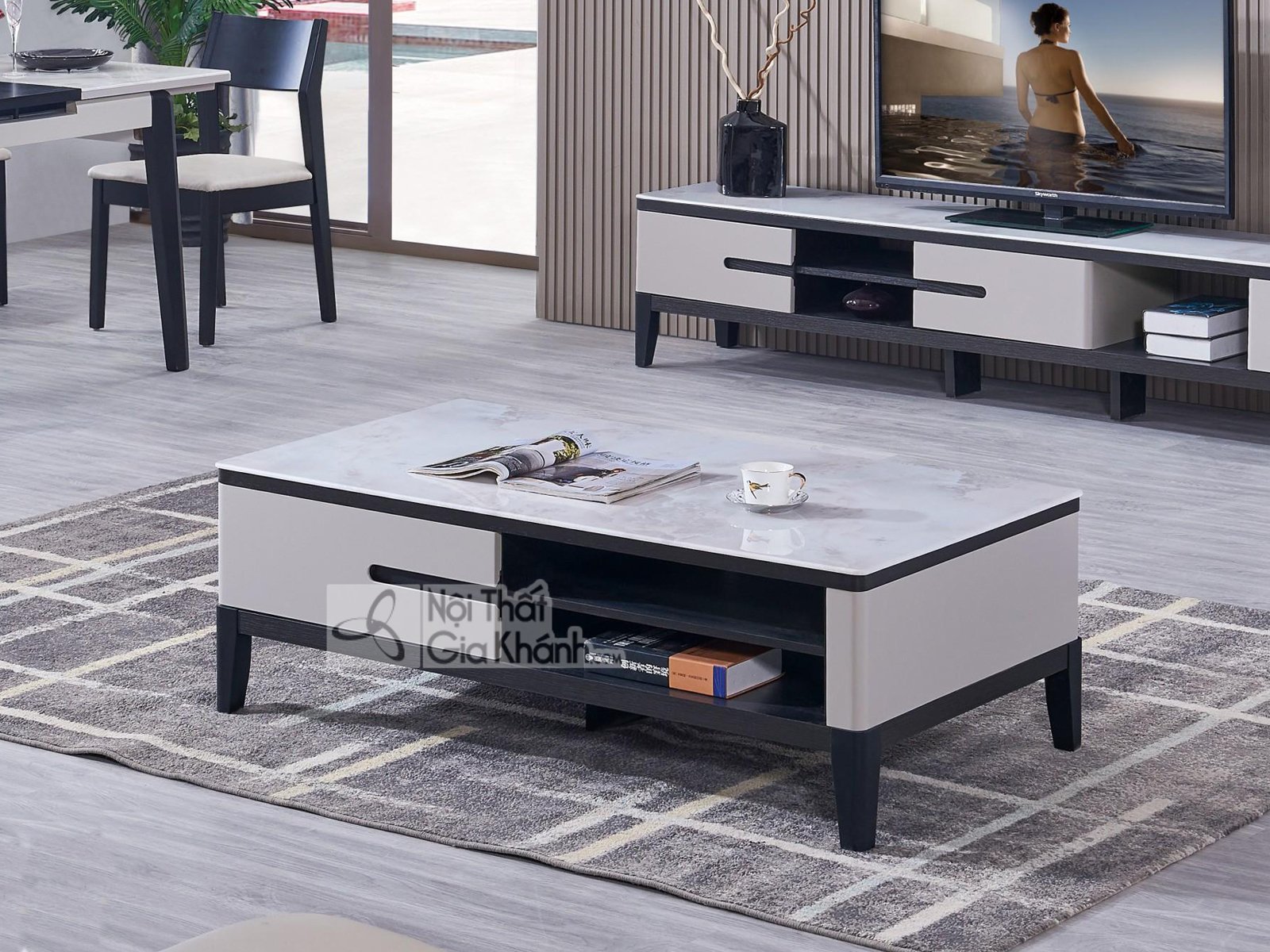 Bàn sofa cho phòng khách nhập khẩu BT5909-2D-128