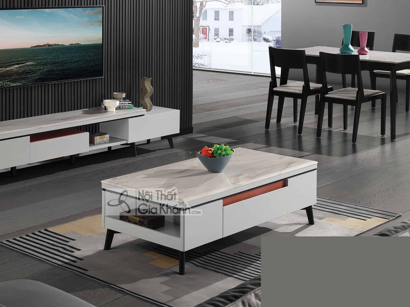 Bàn trà sofa mặt đá cho phòng khách BT5003D-135