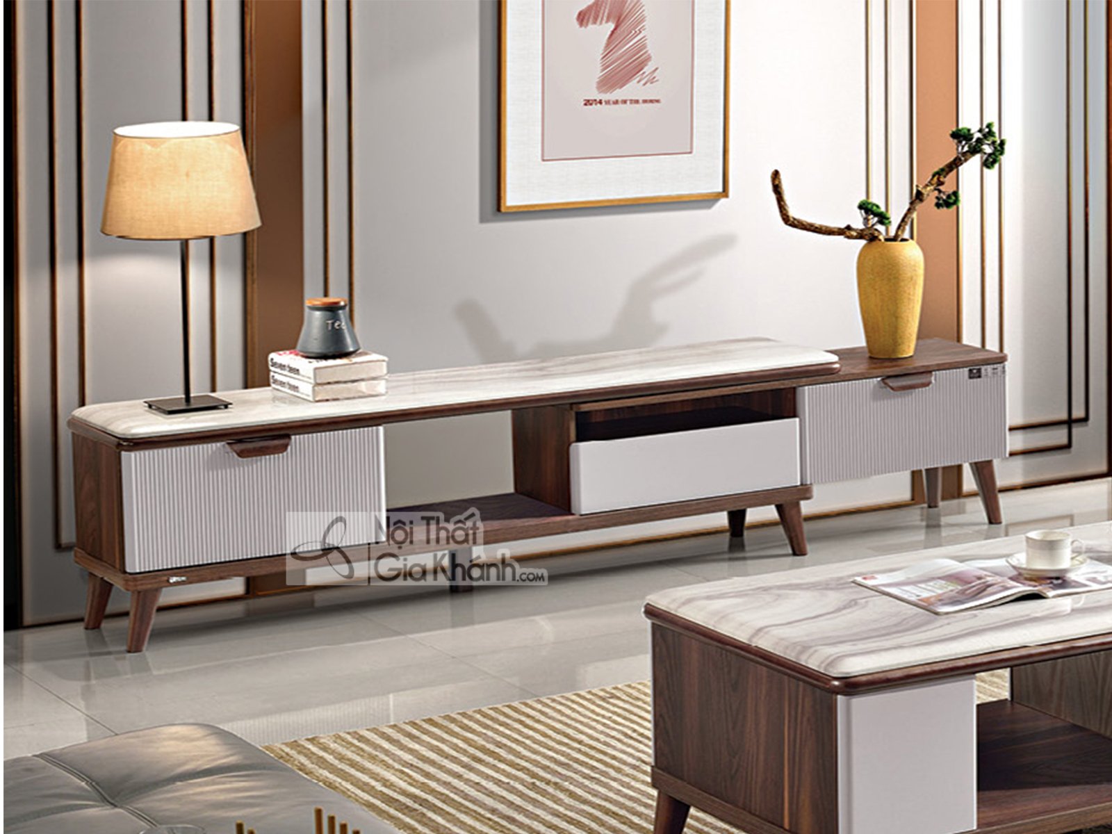Kệ để ti vi gỗ cho phòng khách KT724D