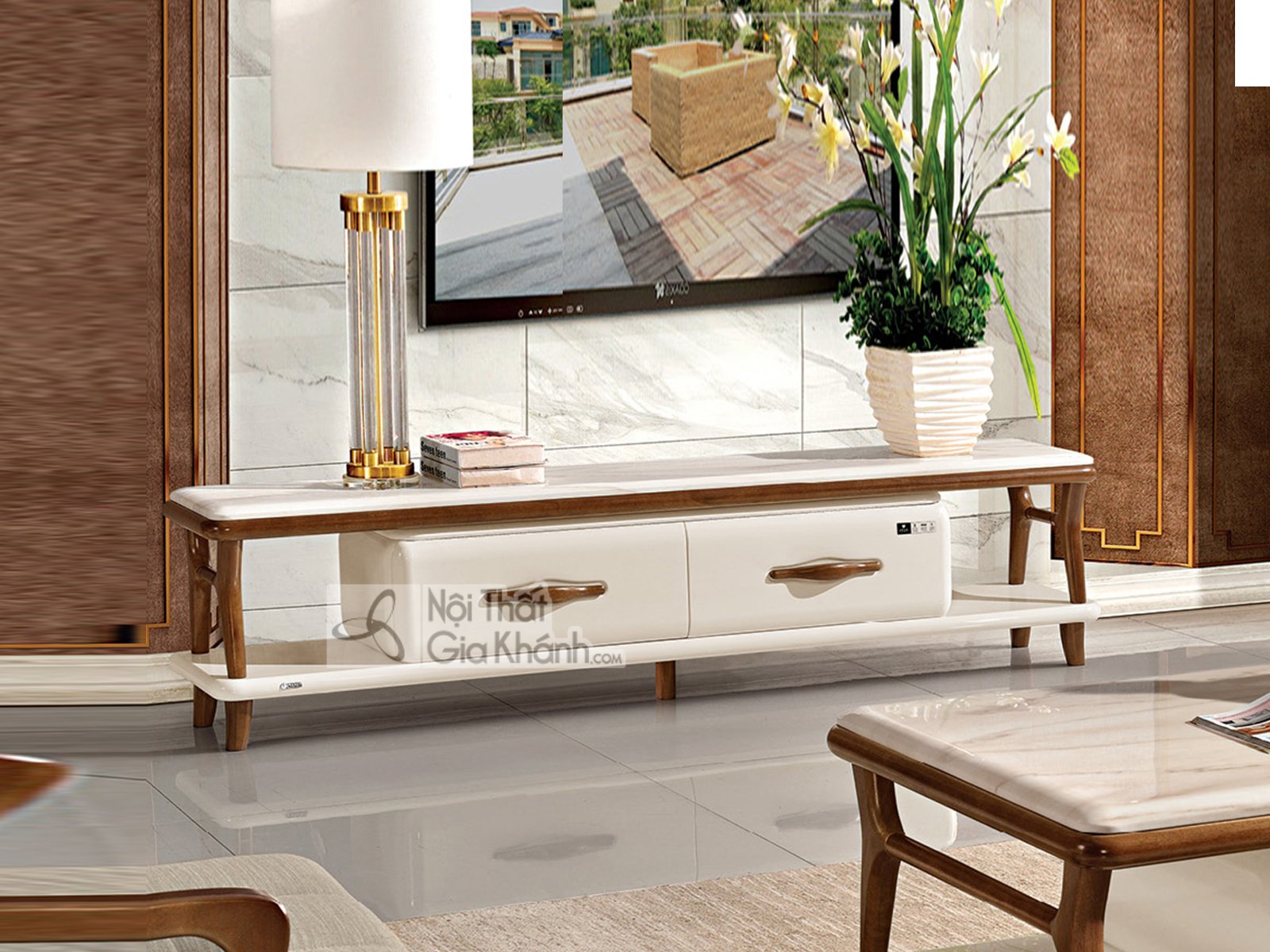 Kệ ti vi mặt đá hiện đại KT519D