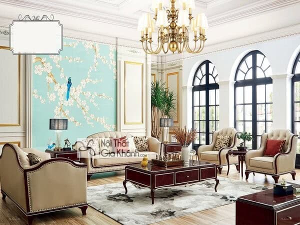 sofa hoàng gia phong cách tân cổ điển