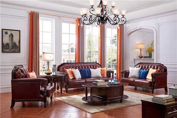 Bộ bàn ghế sofa gỗ óc chó chọn màu trầm
