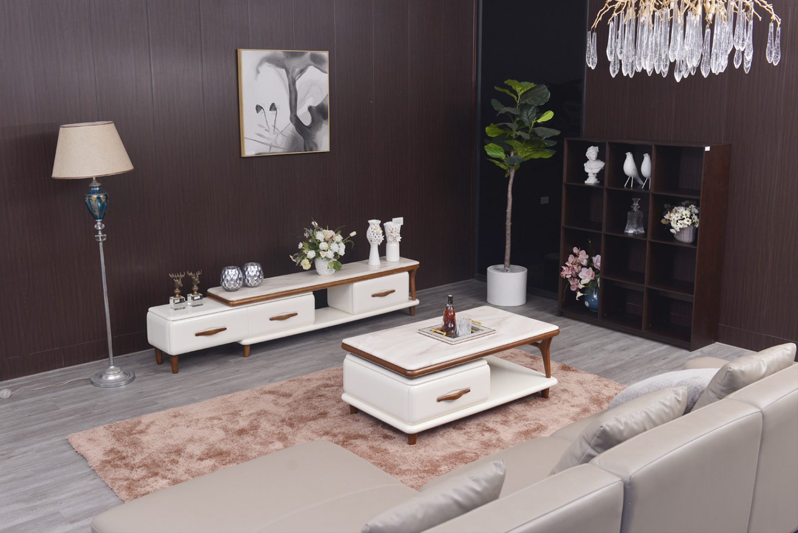 Bàn sofa gỗ hiện đại cho phòng khách BT512D-12