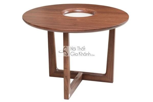 Bàn trà gỗ tròn - Tín đồ không thể thiếu trong phòng khách gia đình