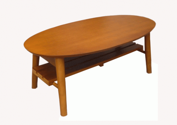Bàn trà hình oval bầu dục