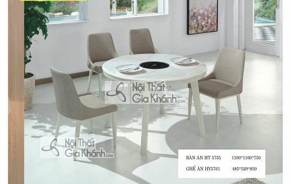 Bàn ăn có bếp từ giá