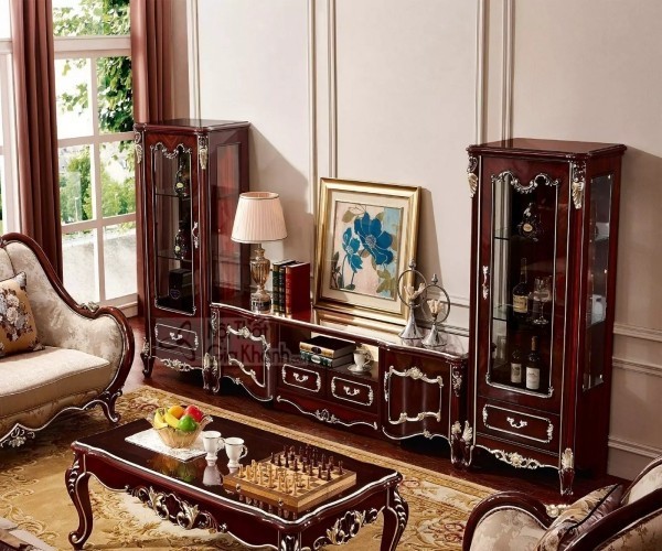 kệ tivi tân cổ điển