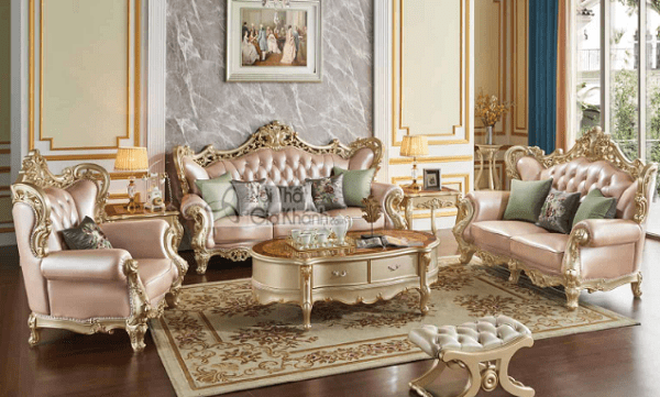 nội thất vàng đồng sofa da sofa nỉ