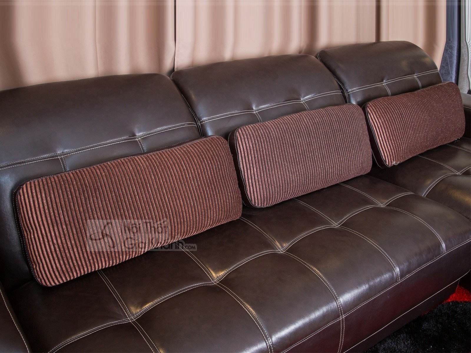 SOFA DA 3 BĂNG GÓC CHỮ L TRÁI NÂU CAFE 6802SF SOFA DA 3 BĂNG GÓC CHỮ L TRÁI NÂU CAFE 6802SF - 6802SF 4