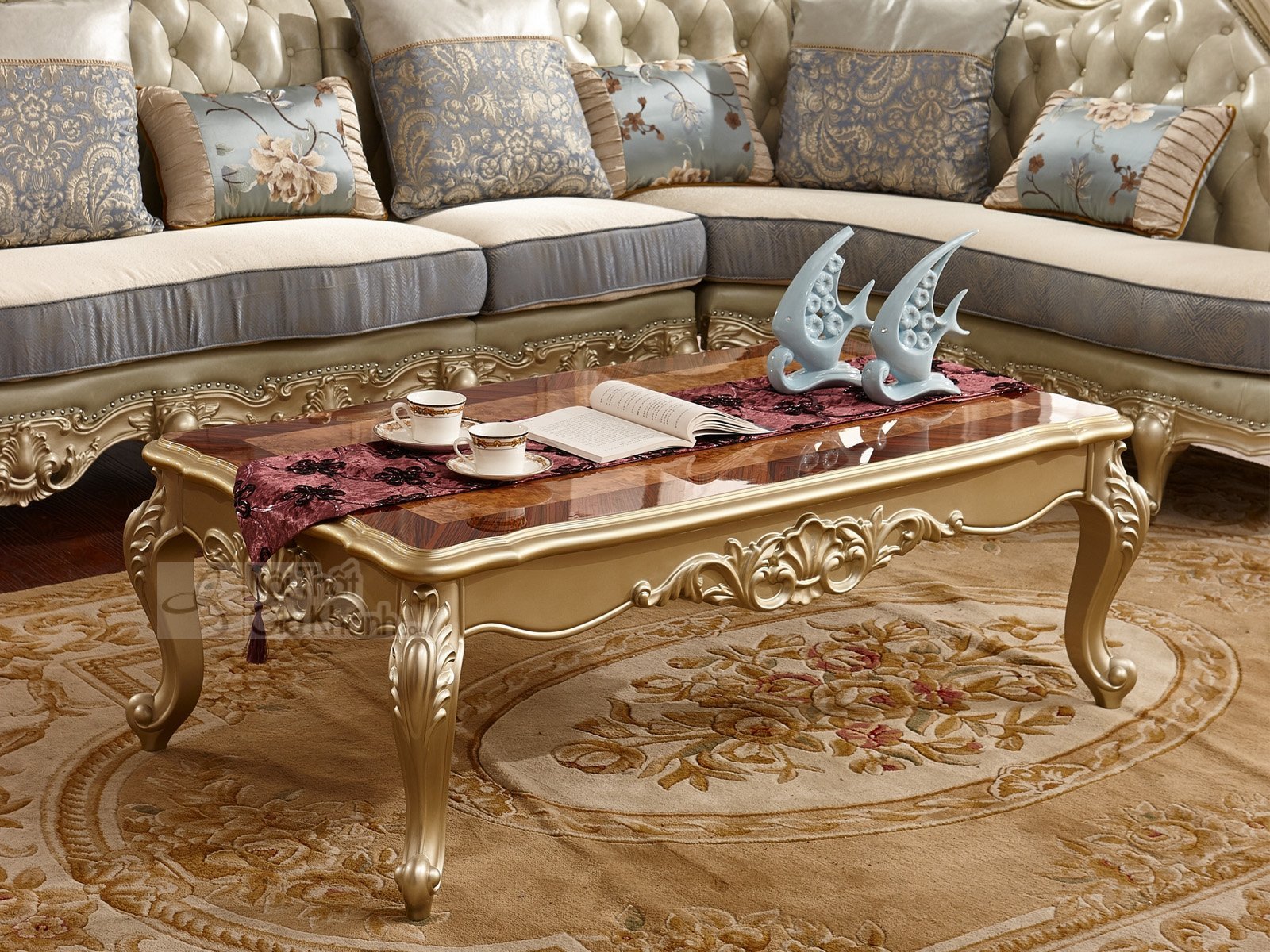 Bàn trà (Bàn Sofa) gỗ tân cổ điển sang trọng GK8801BT1.4