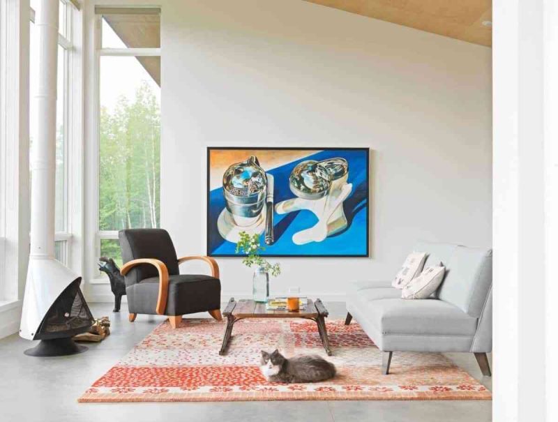 30 MẪU THIẾT KẾ PHÒNG KHÁCH ĐẸP 30 MẪU THIẾT KẾ PHÒNG KHÁCH ĐẸP - showroom noi that nhap khau Blue wall art 800x605
