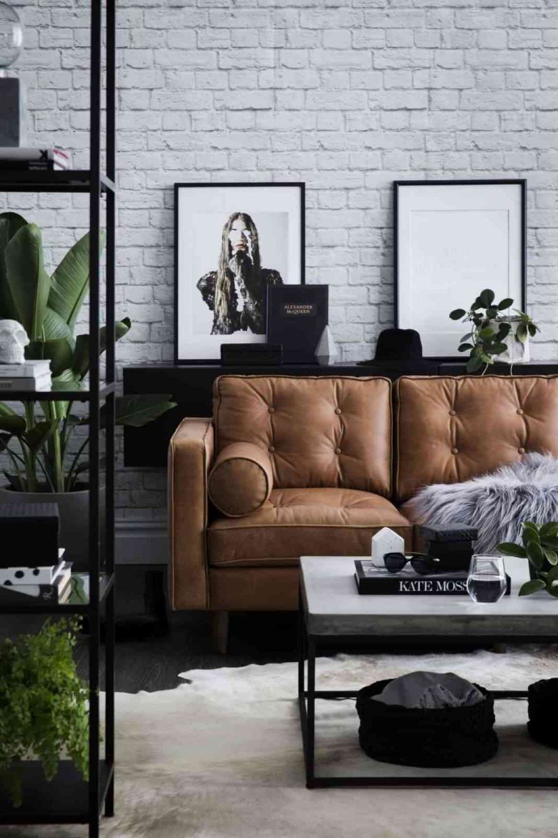 Những mẫu sofa phong cách Bắc Âu hiện đại chất lừ Những mẫu sofa phong cách Bắc Âu hiện đại chất lừ - showroom noi that nhap khau White washed brick wall 800x1200