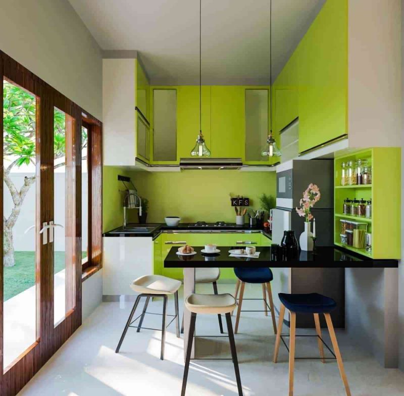 33 MẪU THIẾT KẾ NỘI THẤT PHÒNG BẾP 33 MẪU THIẾT KẾ NỘI THẤT PHÒNG BẾP - showroom noi that nhap khau green kitchen ideas 800x784