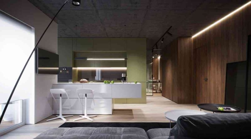 33 MẪU THIẾT KẾ NỘI THẤT PHÒNG BẾP 33 MẪU THIẾT KẾ NỘI THẤT PHÒNG BẾP - showroom noi that nhap khau olive green kitchen 800x445