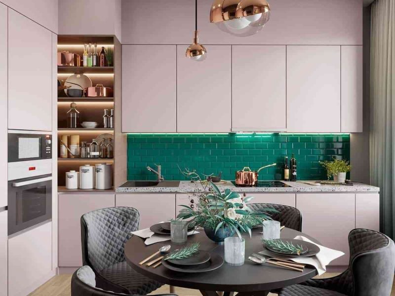 33 MẪU THIẾT KẾ NỘI THẤT PHÒNG BẾP 33 MẪU THIẾT KẾ NỘI THẤT PHÒNG BẾP - showroom noi that nhap khau sage green kitchen curtains 800x600