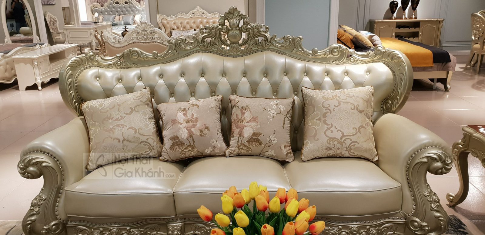 BỘ SOFA DA PHÒNG KHÁCH TÂN CỔ ĐIỂN 3 BĂNG GK931SF BỘ SOFA DA PHÒNG KHÁCH TÂN CỔ ĐIỂN 3 BĂNG GK931SF - sofa GK931SF 5