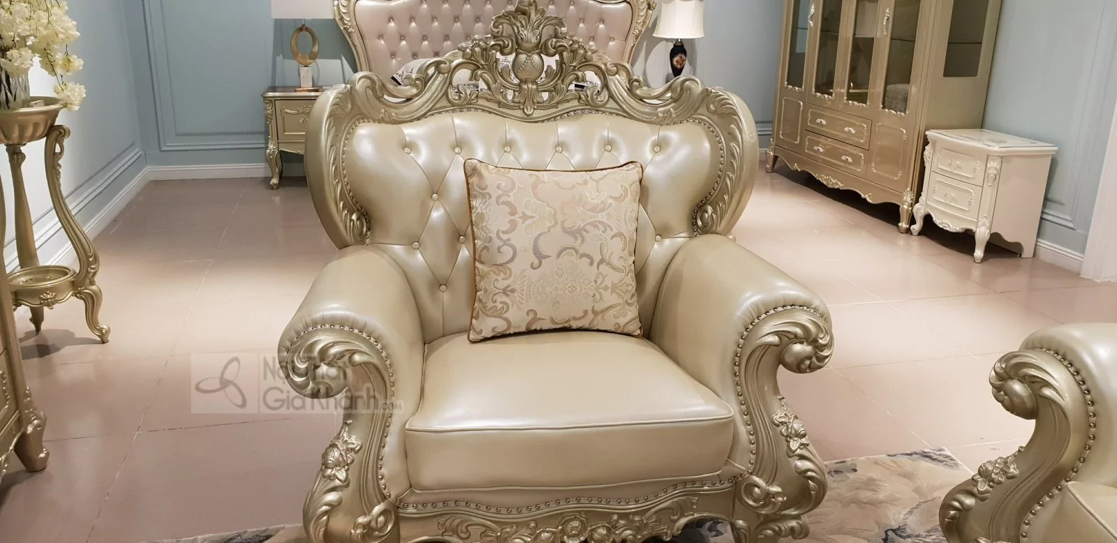 BỘ SOFA DA PHÒNG KHÁCH TÂN CỔ ĐIỂN 3 BĂNG GK931SF BỘ SOFA DA PHÒNG KHÁCH TÂN CỔ ĐIỂN 3 BĂNG GK931SF - sofa GK931SF 9